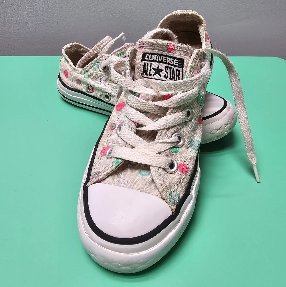 Converse Kids' White and Pink All Star Shoes
